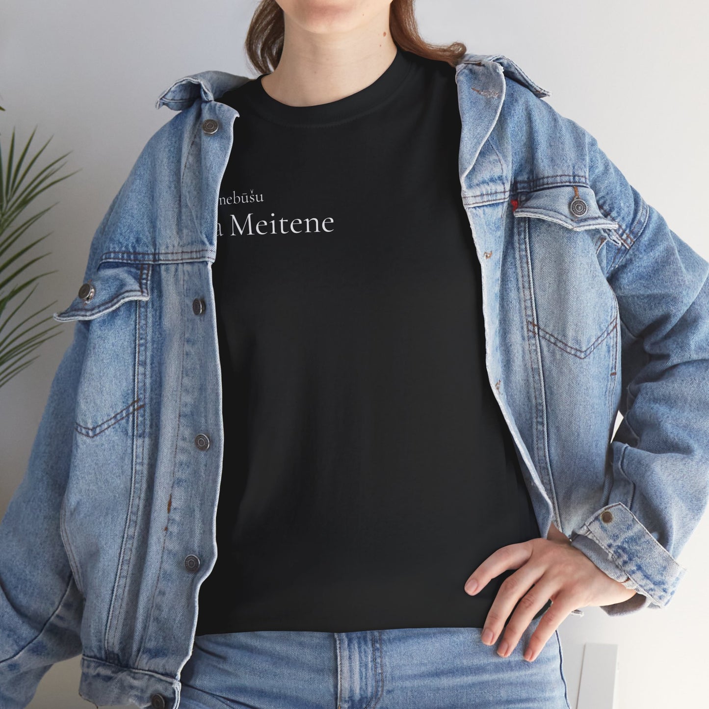 Tava Meitene Black Cotton Tee