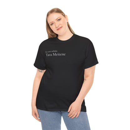 Tava Meitene Black Cotton Tee