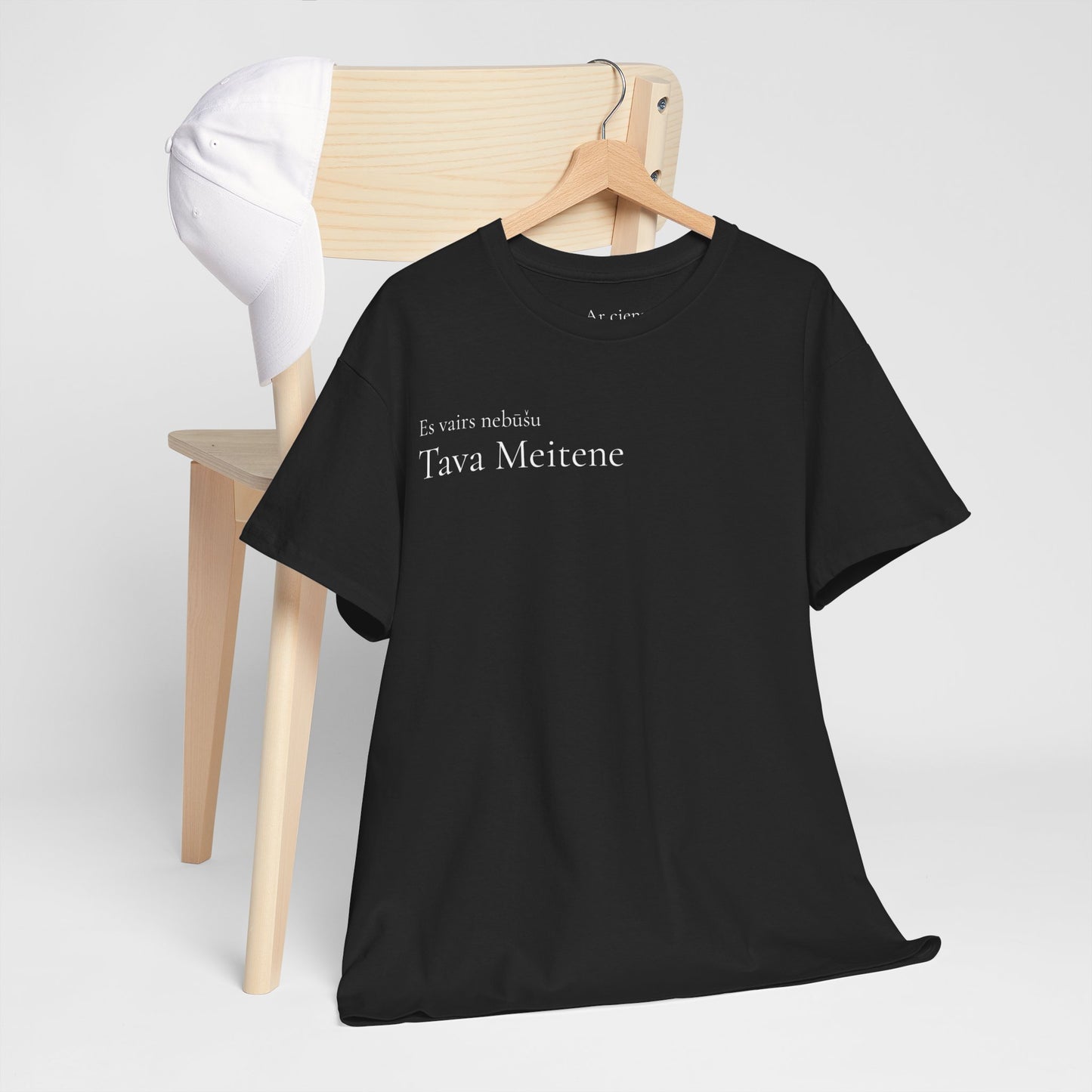 Tava Meitene Black Cotton Tee