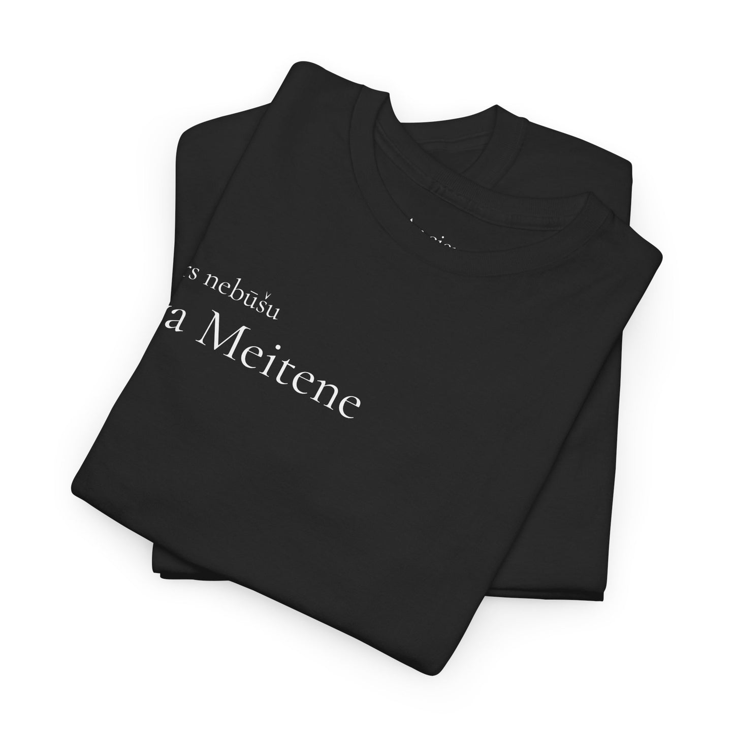 Tava Meitene Black Cotton Tee