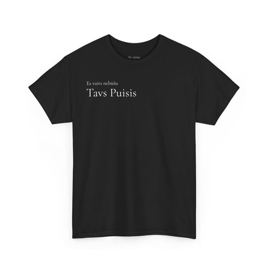 Tavs Puisis Black Cotton Tee