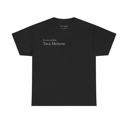 Tava Meitene Black Cotton Tee